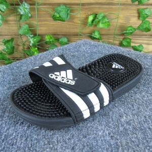 adidas Slide Boys Y 2 Medium Sandal Black Synthetic Hook & Loop